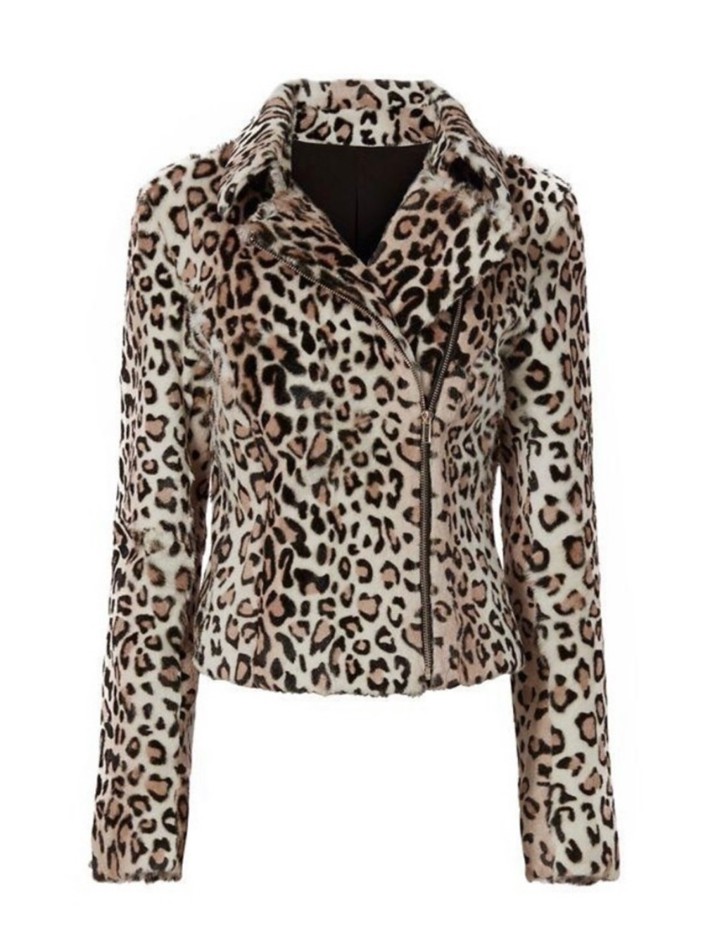 Intermix Aja Leopard Print Fur Jacket